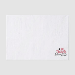 Hearts Bloom new - inspirierendes Blumenzitat Seidenpapier
