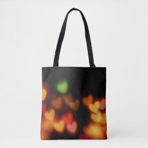 Hearts bokeh Fotografie Tasche
