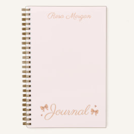 "Hearts & Bows" Coquette Journal Pink Notizbuch