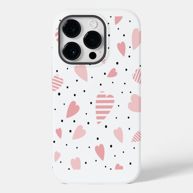 Hearts Case-Mate iPhone Case (Rückseite)