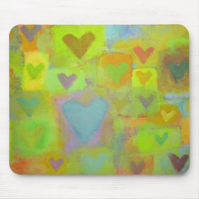 Hearts Collage Mousepad (Vorne)