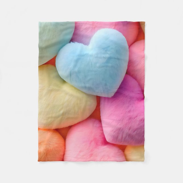 Hearts Fleece Blanket (Vorderseite)