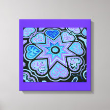 'Hearts Full of Love' Paneel-Druck (Brights) (Blau