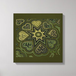 'Hearts Full of Love' Panel-Druck (Rustics)(Olive) Leinwanddruck