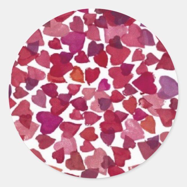 Hearts Galore - Aufkleber (Vorderseite)