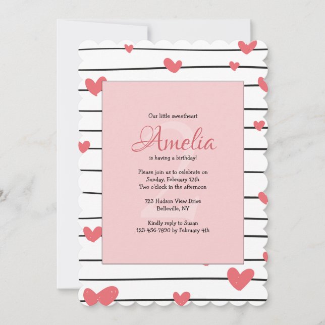 Hearts Galore Invitation (Devant)