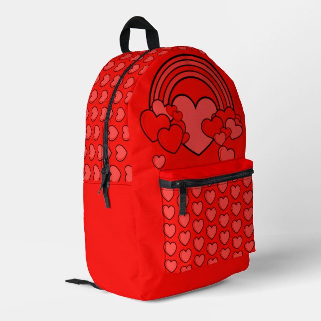 'Hearts' Galore!' Rucksack  (Rückseitige Ecke links)
