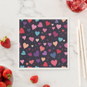 Hearts Galore Serviette
