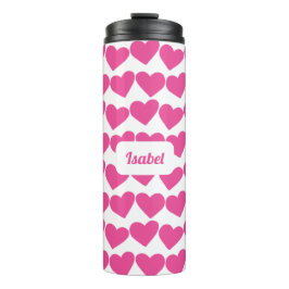 HEARTS Groovy Valentine CUSTOM Bridesmaid Geschenk Thermosbecher