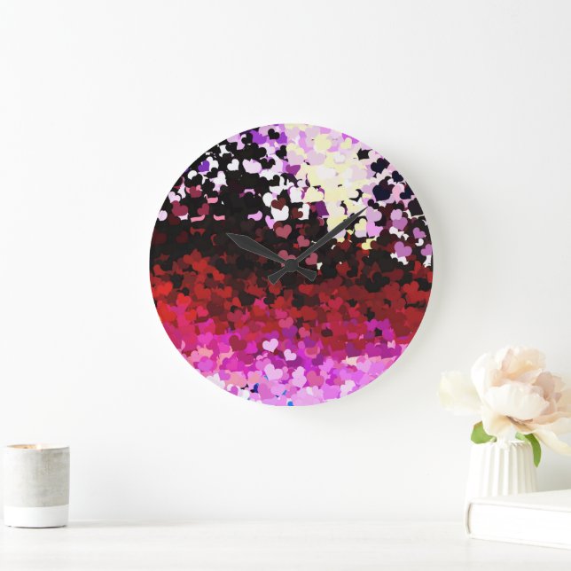 HEARTS GROßE WANDUHR (Zuhause)