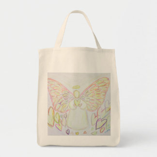 Hearts Guardian Angel Art Tote Bag Tragetasche
