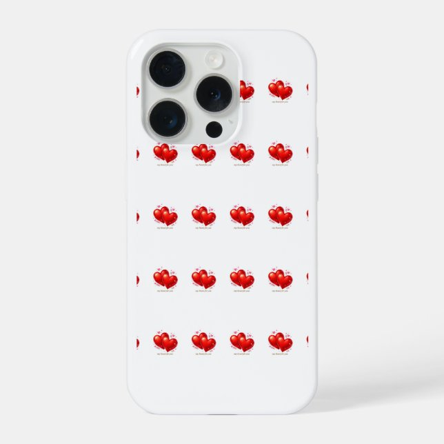 Hearts iPhone 15 Pro Cases iPhone 15 Pro Hülle (Rückseite)
