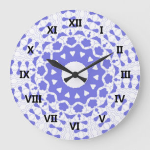 Hearts kaleidoscope Art Große Wanduhr