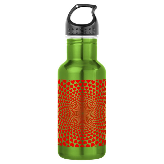 Hearts Mandala Design-25870 Edelstahlflasche (Vorderseite)