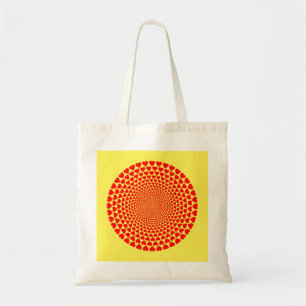 Hearts Mandala Design Tragetasche