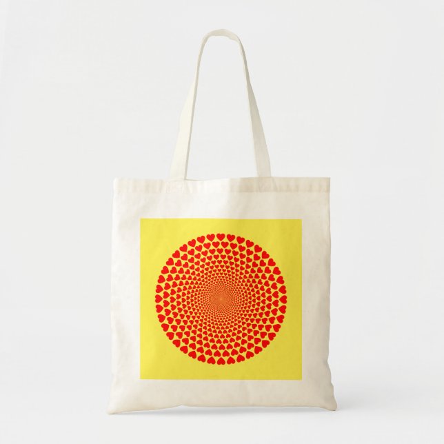 Hearts Mandala Design Tragetasche (Vorne)