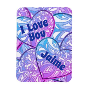 Hearts Mandala I Liebe You Magnet