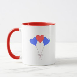 Hearts Modern Art Design Tasse