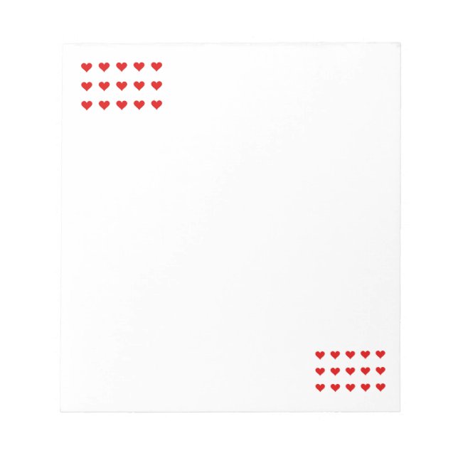 Hearts Notepad Notizblock (Vorderseite)