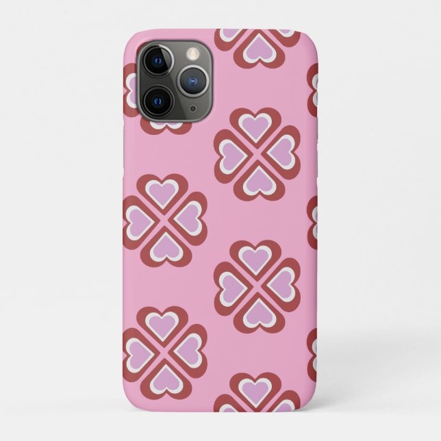 Hearts pattern Case-Mate iPhone hülle (Rückseite)