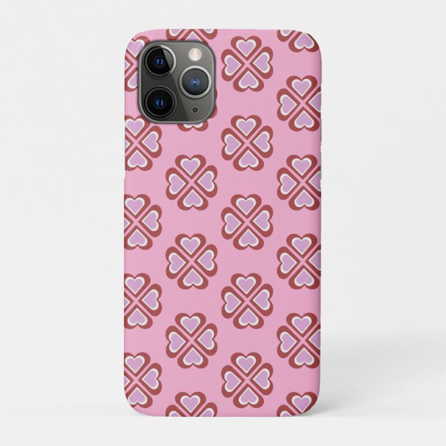 Hearts pattern Case-Mate iPhone hülle (Rückseite)