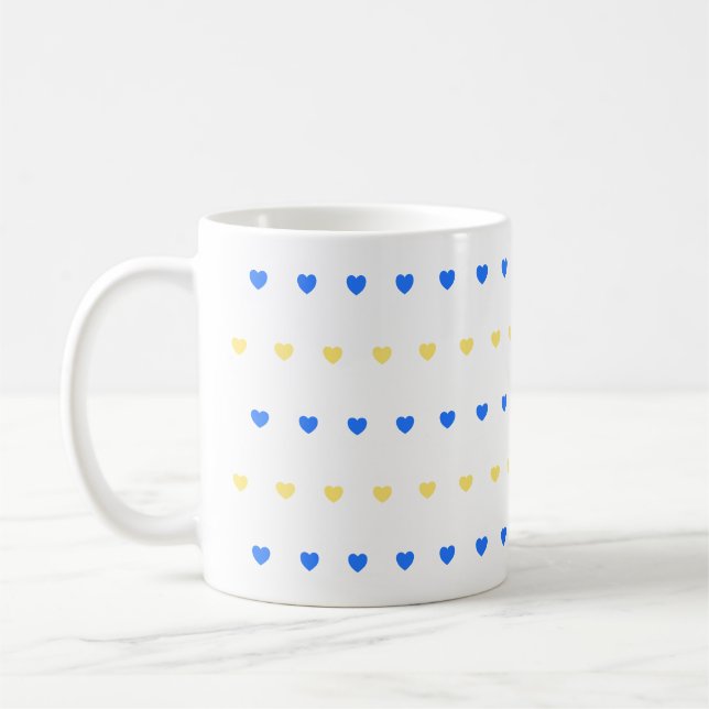 Hearts Pattern Kaffeetasse (Links)