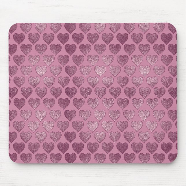 Hearts pattern mousepad (Vorne)