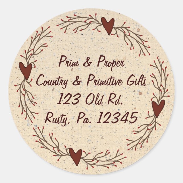 Hearts & Pip Berry Sticker (Vorderseite)