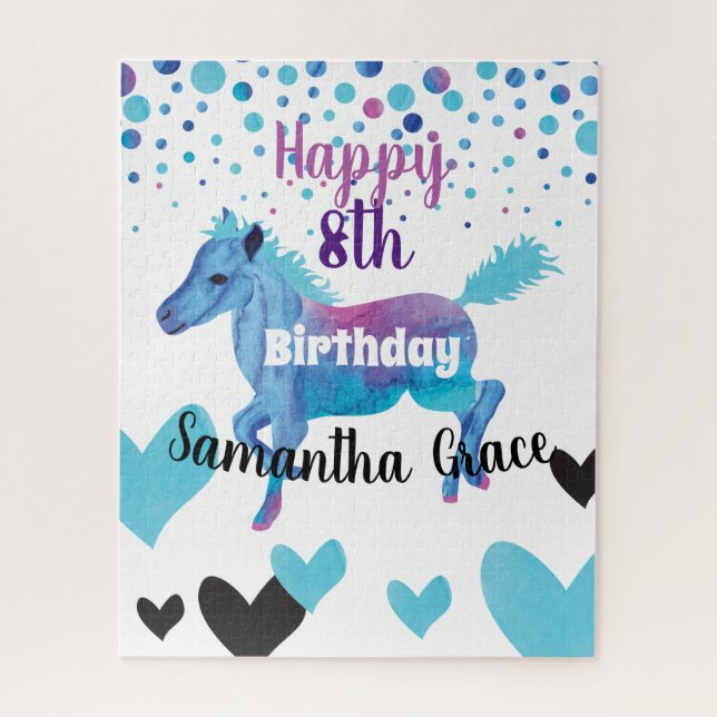 Hearts & Ponies Birthday (Vertikal)