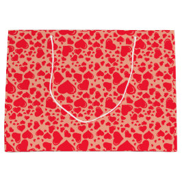 Hearts Red Big Little Valentine's Day Große Geschenktüte