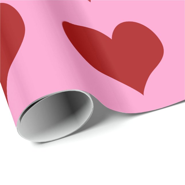 Hearts ~ Roll Gift Wrapping Paper FARBE CHANGE Geschenkpapier (Rolleneckpunkt)