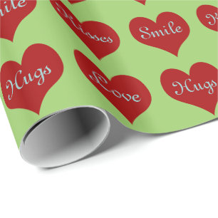 Hearts ~ Roll Gift Wrapping Paper FARBE CHANGE Geschenkpapier