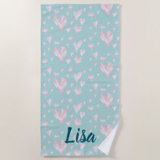 Hearts Strandtuch