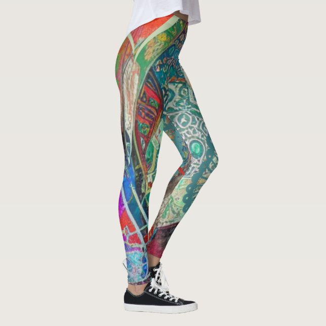 Hearts und Paisley Leggings (Rechts)