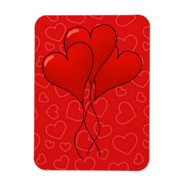 Hearts Valentine's Day Premium Flexi Magnet