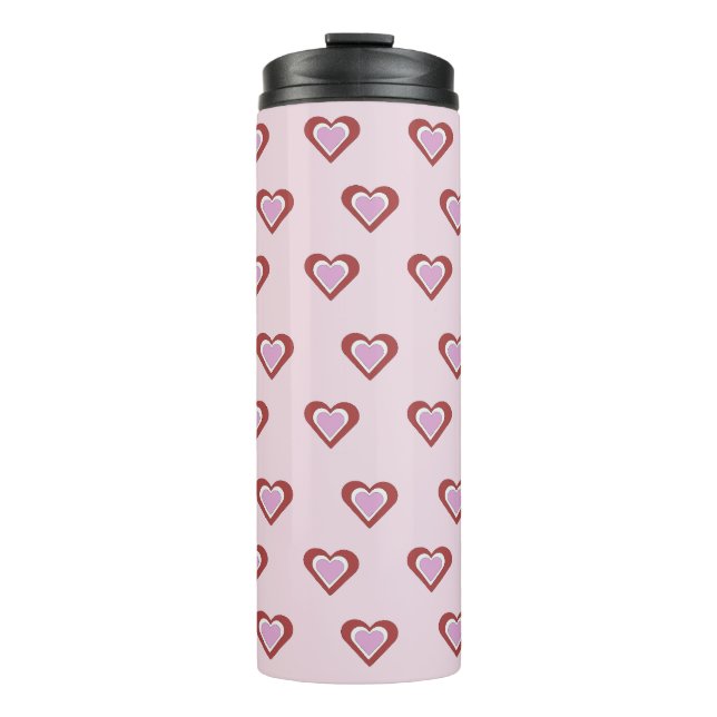 Hearts, Valentines Day Thermosbecher (Vorderseite)