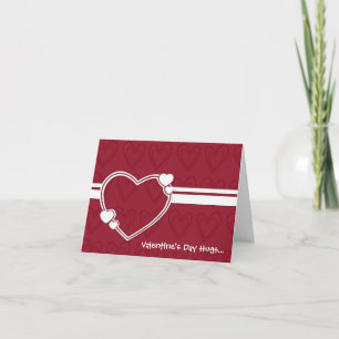 Hearts Valentinstag Cards Feiertagskarte