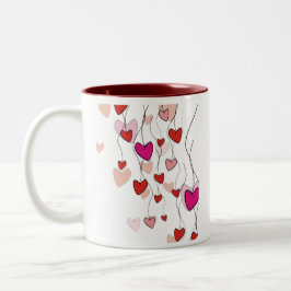 Hearts Vine Tasse