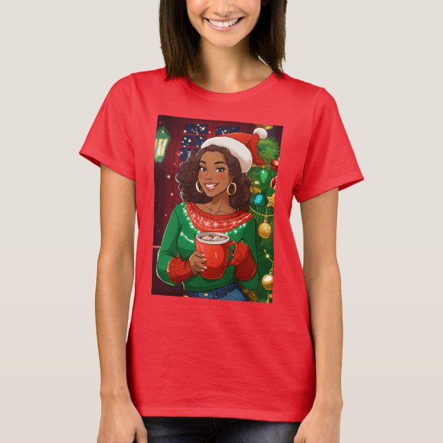 "Hearts zu Weihnachten zusammenbringen T-Shirt (Vorderseite)