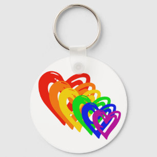 heartsrainbow schlüsselanhänger
