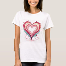 Heartstrings Harmonisches T-Shirt Velentiner Tag T