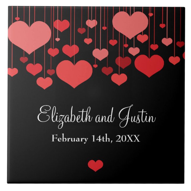 Heartstrings Valentine Tile Fliese (Vorderseite)