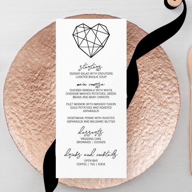 Heartstrings Wedding Menu Menükarte (Von Creator hochgeladen)