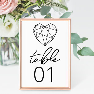 Heartstrings Wedding Tischnummer