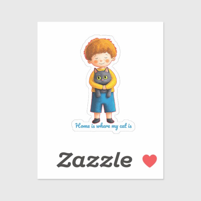 Heartwarming Feline Love Aufkleber (Blatt)