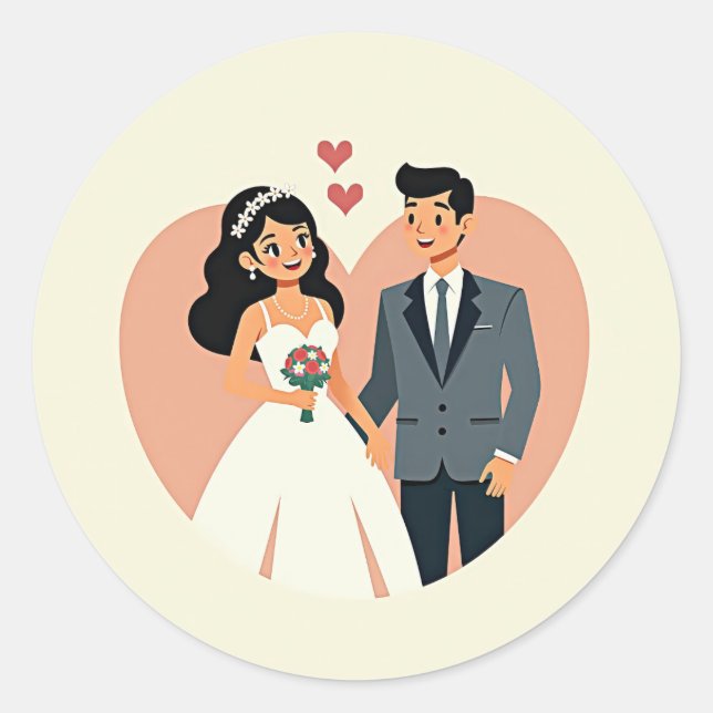 Heartwarming Wedding Stickers (Vorderseite)