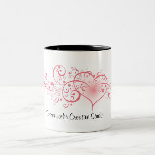 Heartworks kreatives Studio Zweifarbige Tasse
