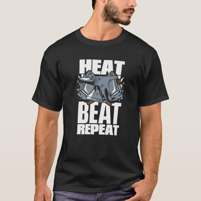 Heat Beat Wiederholung Hobby Legend Schmieden Anvi T-Shirt (Vorderseite)
