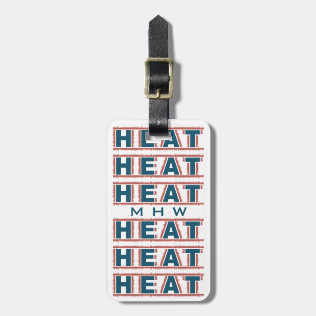 HEAT-Gepäckmarke Gepäckanhänger (Vorderseite vertikal)