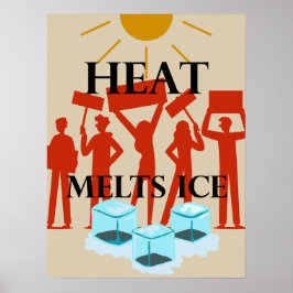 Heat Melts Ice Protest  Poster